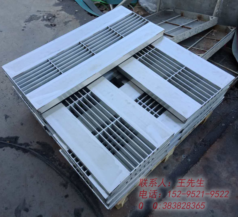 Edelstahlgitter Abdeckplatte mit Drainage