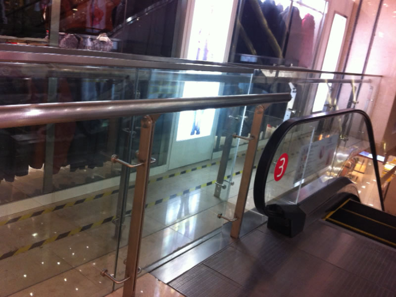 Edelstahl-Säule für Edelstahl-Glasgeländer von Taizhou Wanda Plaza